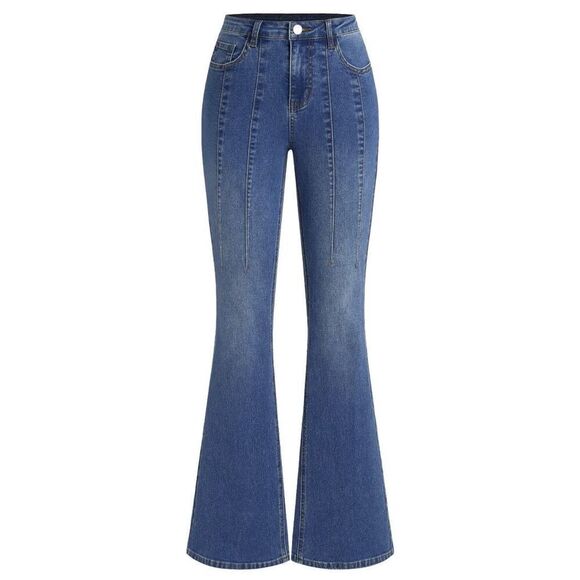 NWT Cider Mid Rise Solid Flared Jeans Sz 6 - Picture 7 of 10